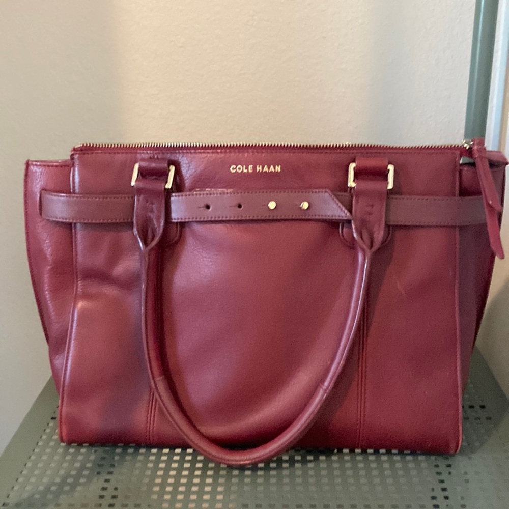 Cole Haan red leather purse